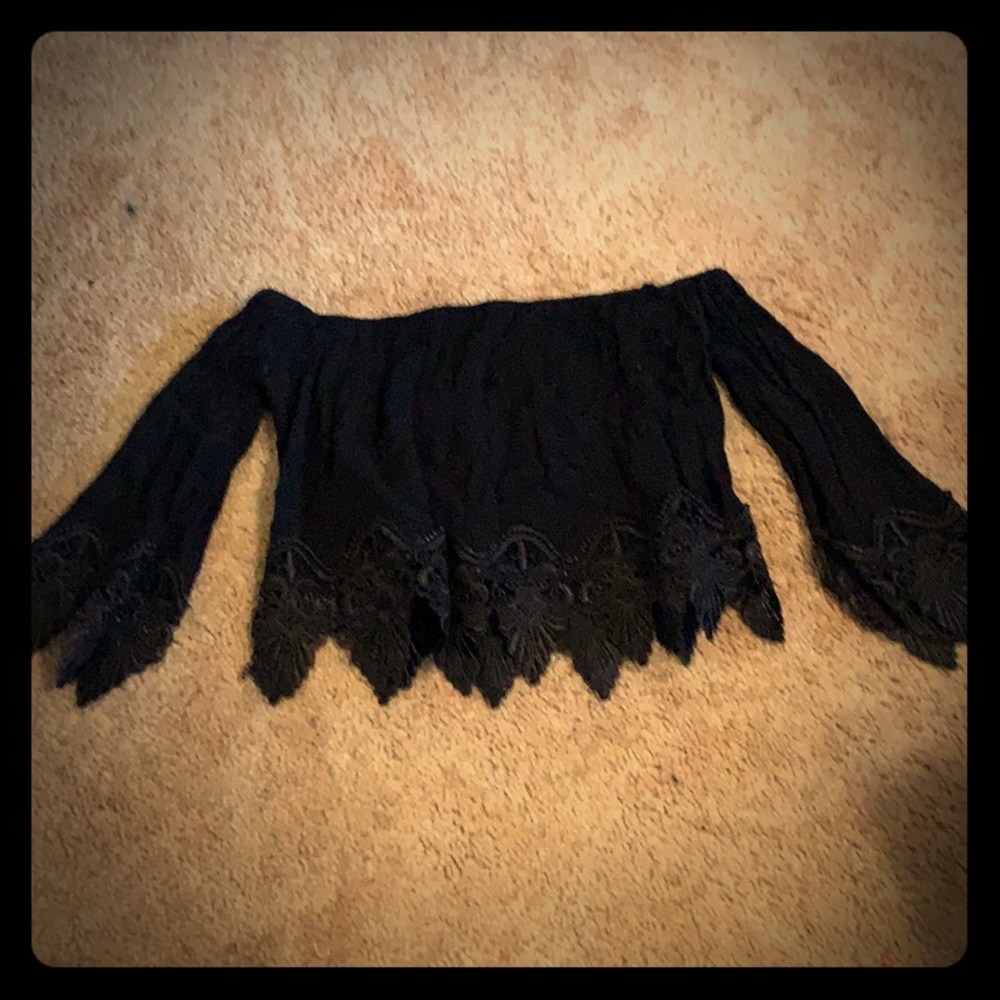 Off the shoulder flowy top